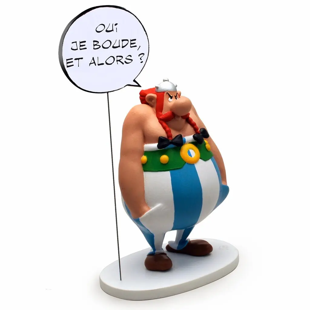 Figurine obelix : ja ich schmolle ? und dann? Plastoy