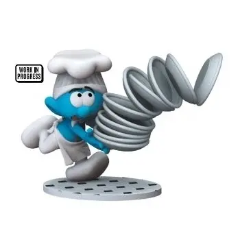 Figurine le schlumpfs cuisinier Plastoy