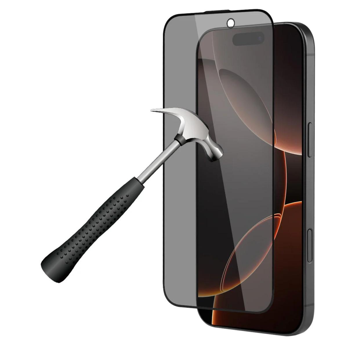 3665315038147 - Beschichtung aus gehärtetem Glas - staubdicht blasenfrei und hochfest Iphone 16Pro max