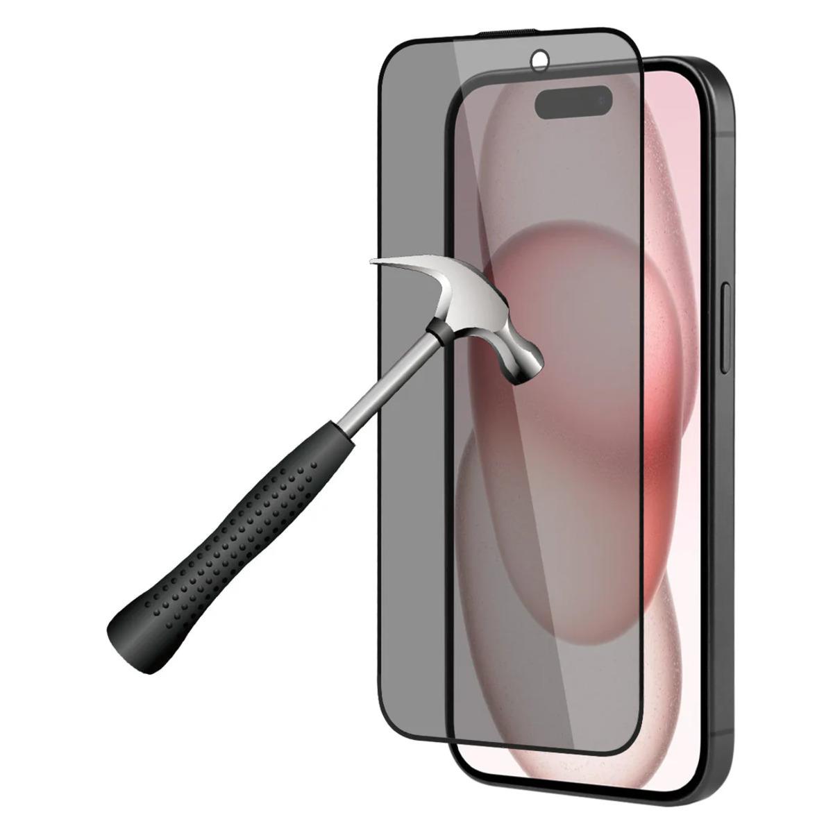 3665315038154 - Beschichtung aus gehärtetem Glas - staubdicht blasenfrei und hochfest Iphone 15