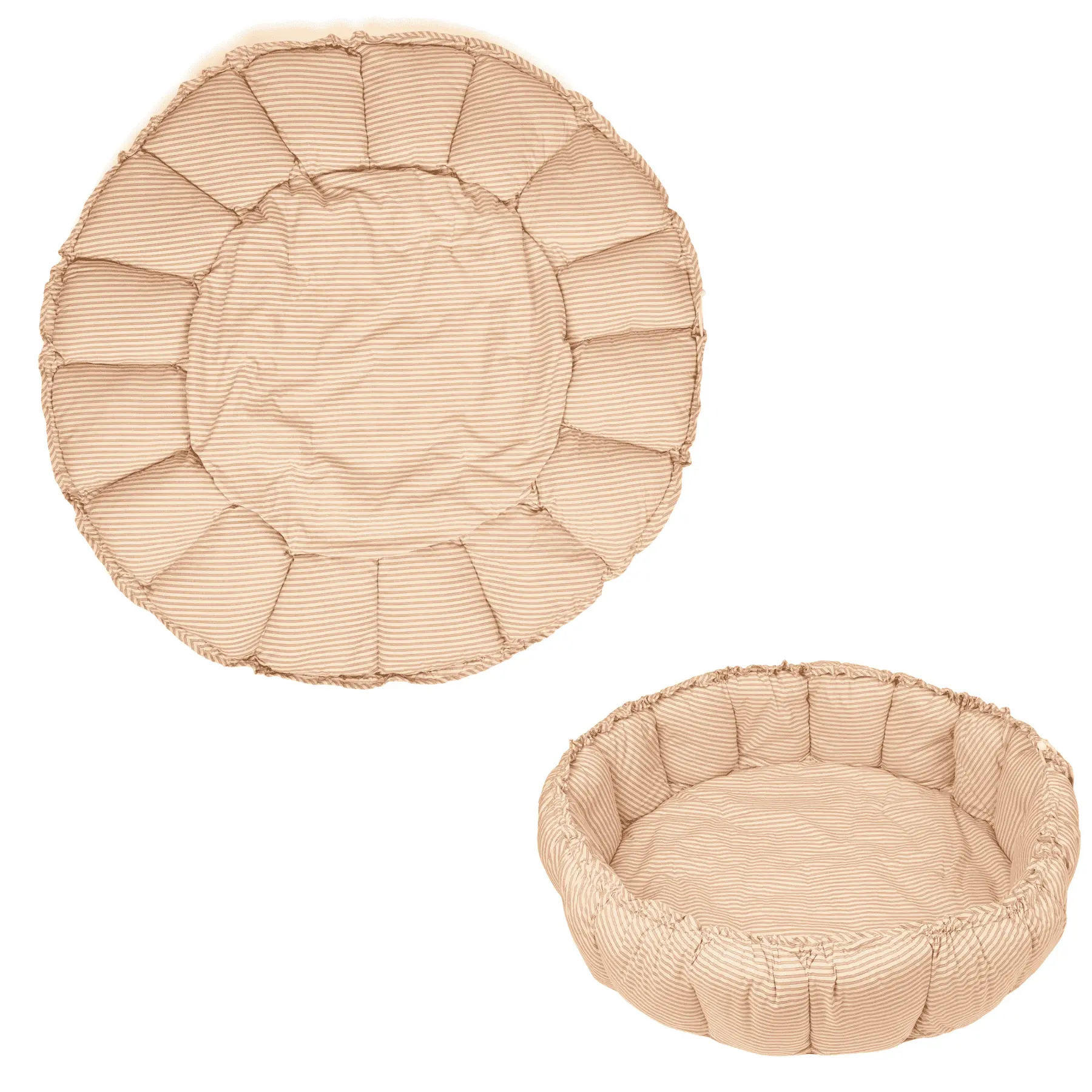 Tummy Time Mat en Cocoon Play&Go Coco - Stripes Brown