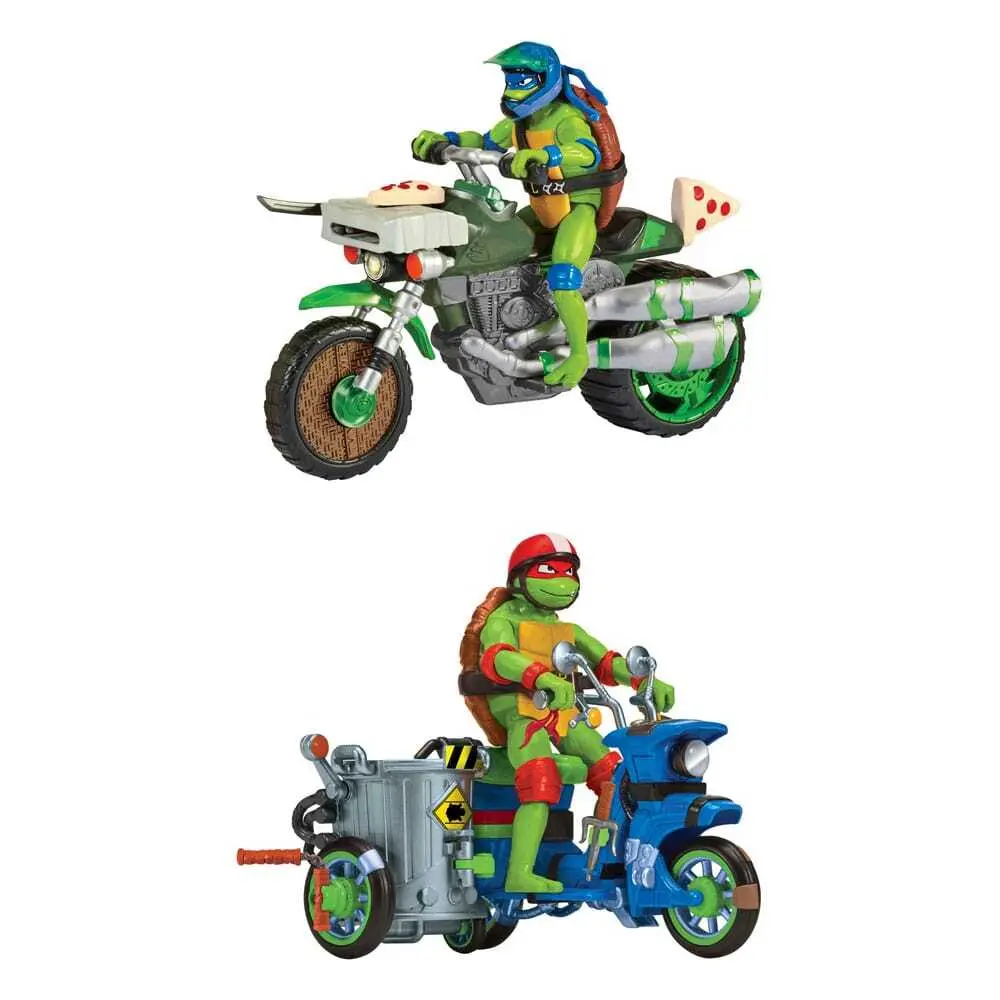 Set mit 4 Figuren Sortiment Fahrzeuge Playmates Toys Ninja Turtles : Teenage Years