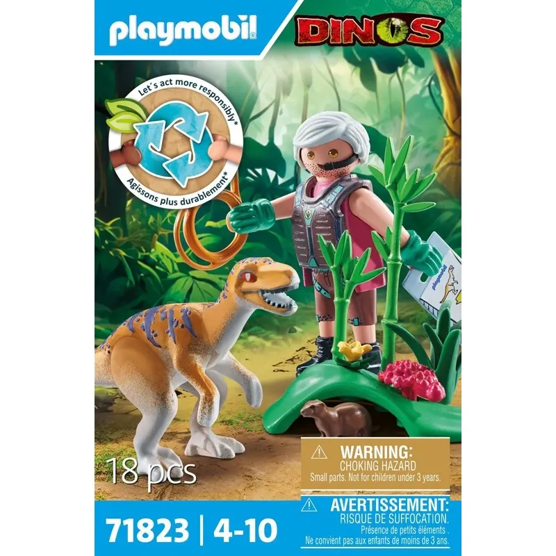 Spiele mit Fantasie Playmobil Velociraptor + Exploratr + Lasso