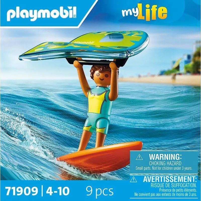 Wingsurfer Herren Spielzeug Set mit Board + Segel Playmobil