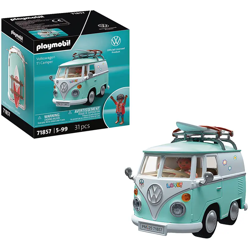 Simulationsspiel Fahrzeug T1 Camper Volkswagen Playmobil