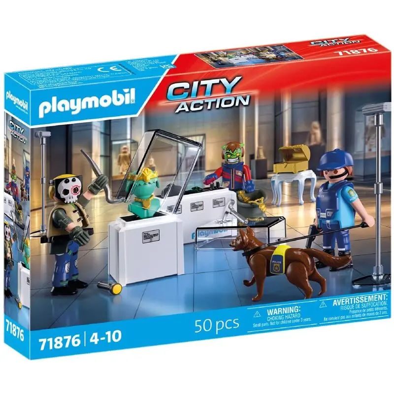 Spielsimulation Museumseinbruch Festnahme Playmobil