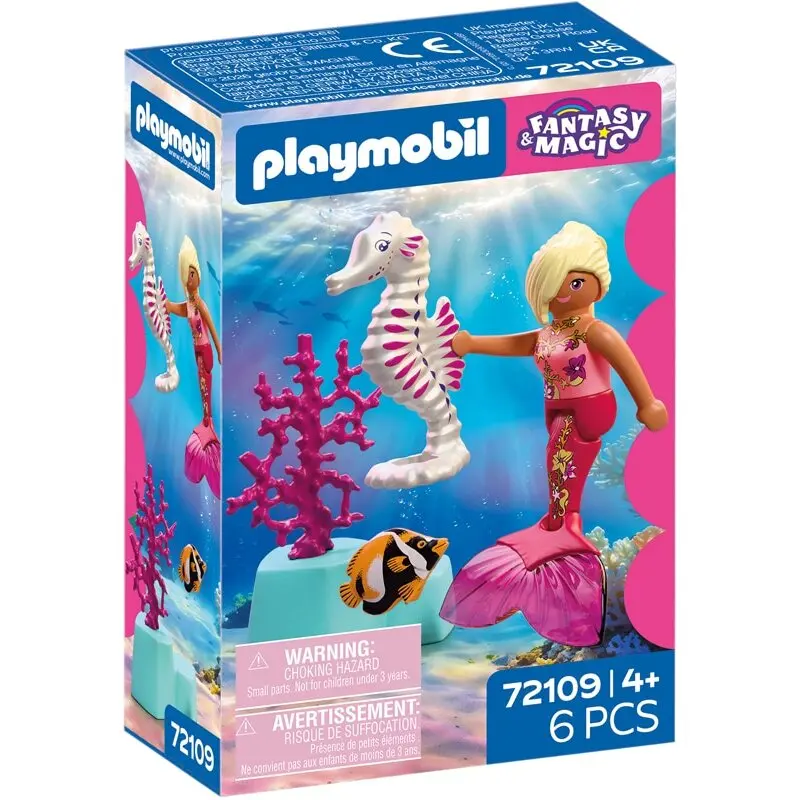 Simulation Spiel Meerjungfrau und Seepferdchen Playmobil