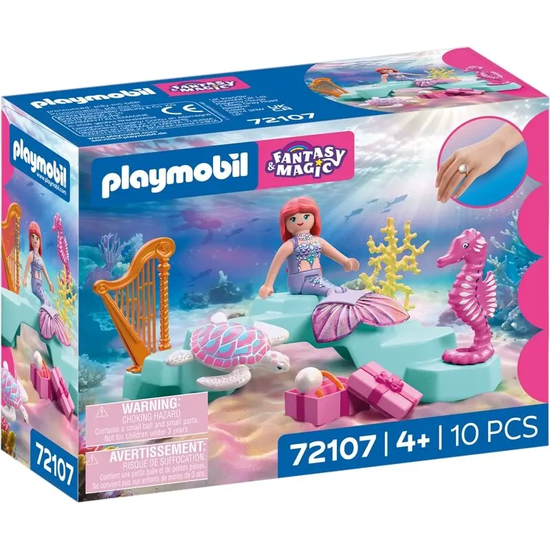 Spielzeugset Sirene mit Geschenken von MeeresTieren Playmobil
