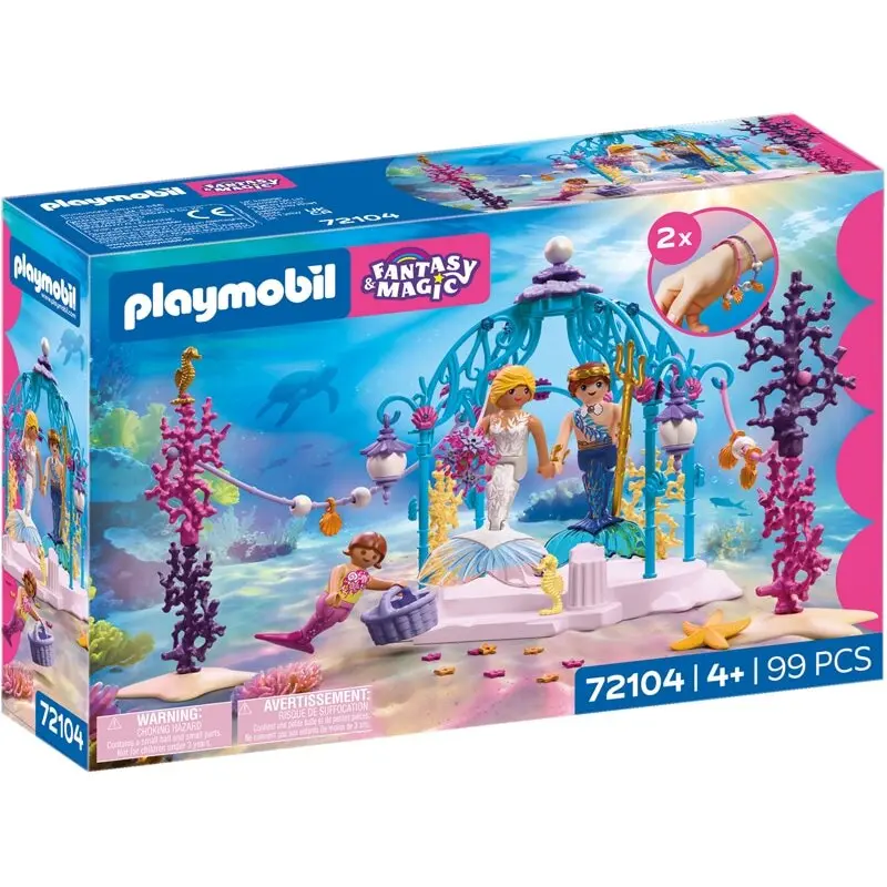 Spiel zur Simulation von Hochzeit der Meerjungfrauen Playmobil