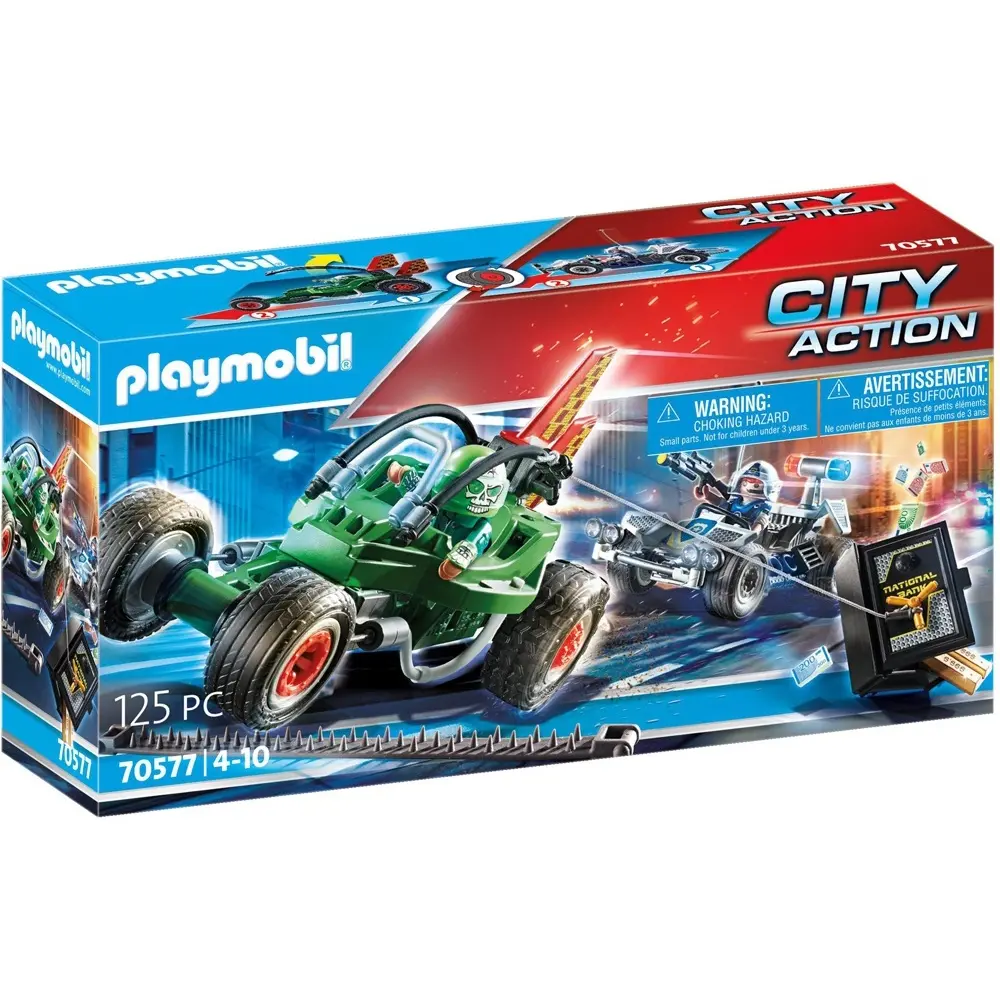Figurine Karts Polizist und Bandit Playmobil