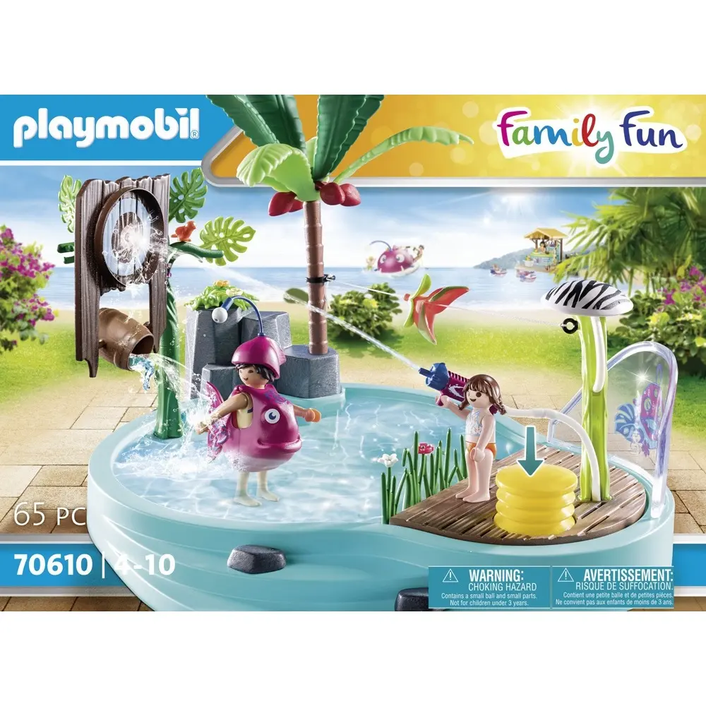 4008789706102 - Playmobil FamilyFun Spassbecken mit Wasserspritze - Junge Mädchen - 4 Jahr(e) - Kunststoff - Mehrfarben (70610)