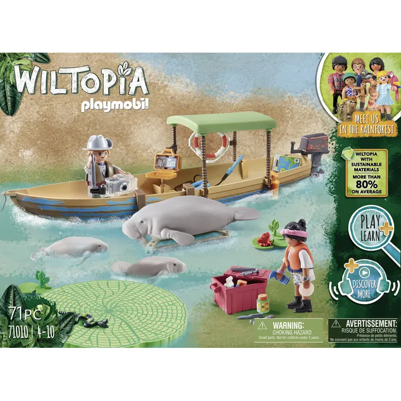 Bausätze Einbaum Seekühe Playmobil Wiltopia