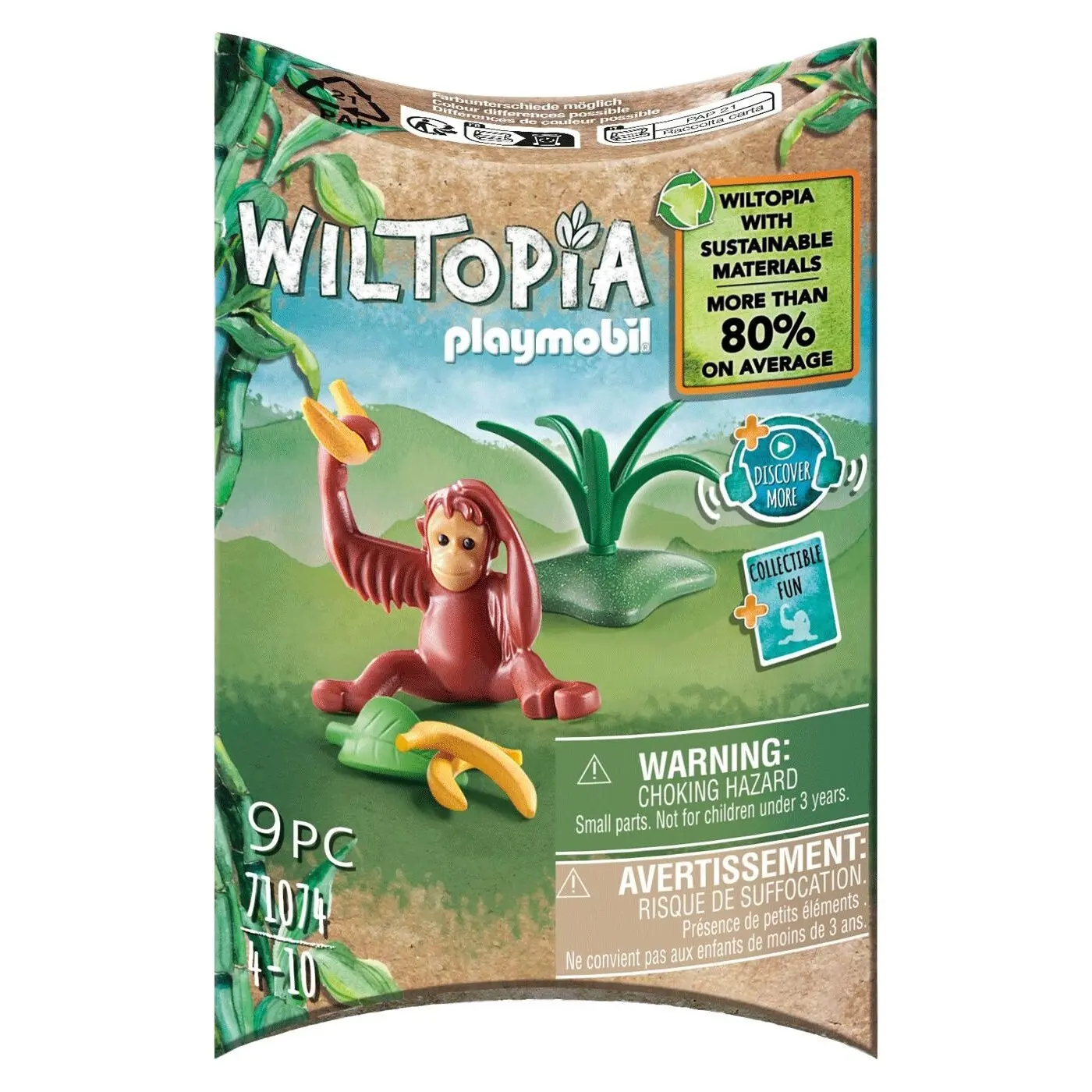 4008789710741 - 71074 Wiltopia Junger Orang-Utan Konstruktionsspielzeug