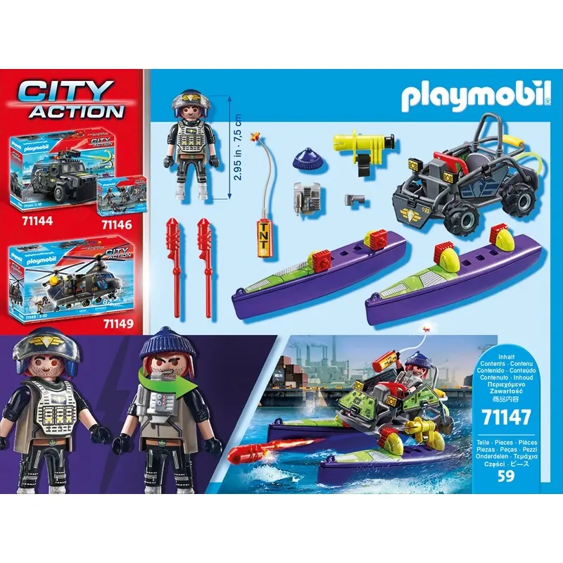 Bandit transformeerbare quad auto spelletjes Playmobil