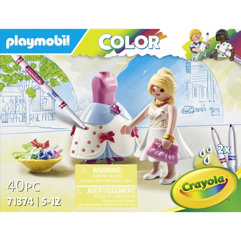 4008789713742 - Playmobil Fashion - Color Fashionable Dress - 71374