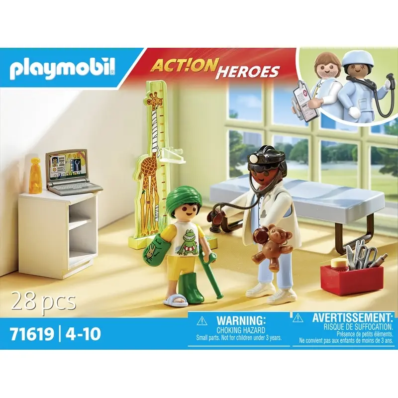4008789716194 - 71619 Action Heroes Kinderarzt mit Teddybär 71619 Konstruktionsspielzeug