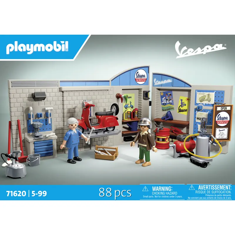 4008789716200 - Retro-Garagen-Simulationsspiele der 60er Jahre Playmobil Vespa