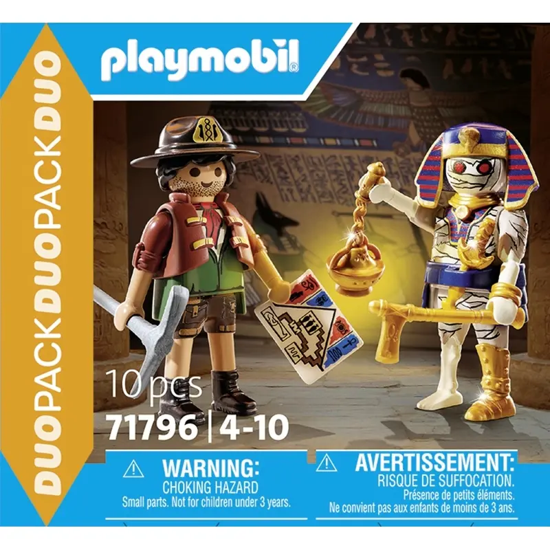4008789717962 - Konstruktionsspielset Duo Schatzjäger + Mumie Playmobil