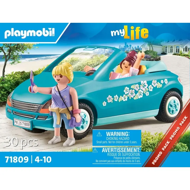 4008789718099 - Cabrioletsimulationspiel für Mädchen und Zubehör Playmobil