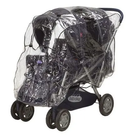 4010952486032 - Regenschutz für Baby-Doppelkinderwagen Universal 4010952486032 - Regenschutz für Baby-Doppelkinderwagen Universal