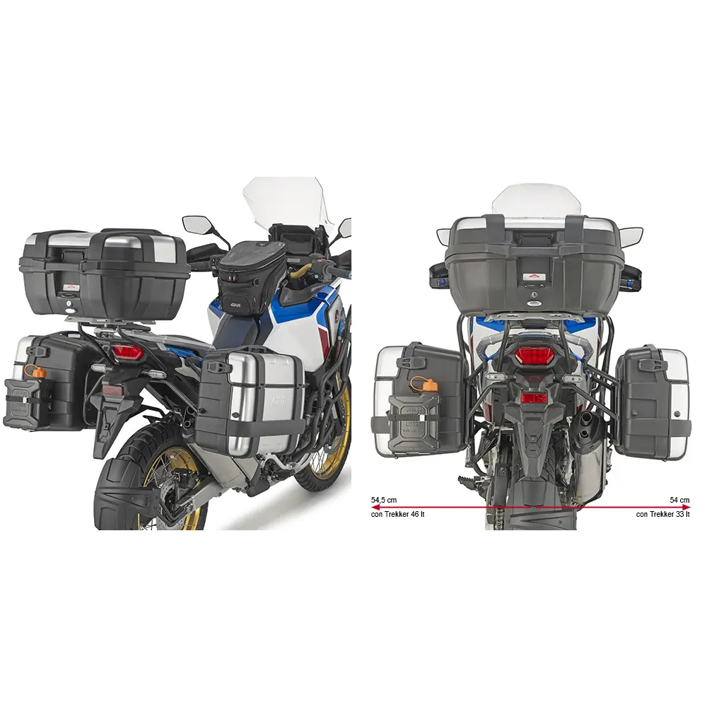 Motorrad-spezifischer Seitenkofferträger Givi Pl One Monokey Honda Crf 1100L Africa Twin Adventure Sports (20)