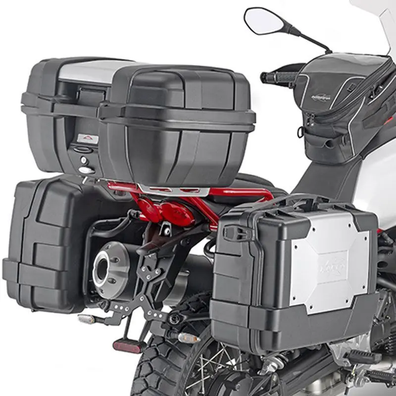 Motorrad-Seitenkofferhalter schnell Givi Pl One Fit Givi Monokey Moto Guzzi V85 Tt (19 À 21)
