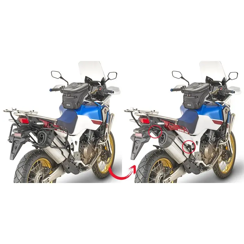 Motorrad-Seitenkofferhalter schnell Givi Monokey Honda Crfd 1000L Africa Twin (18 À 19)