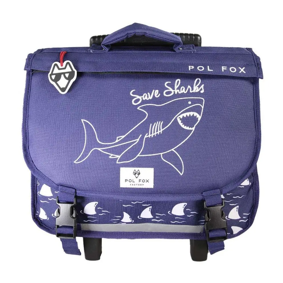 Rucksack mit Rollen Kind Pol Fox Shark