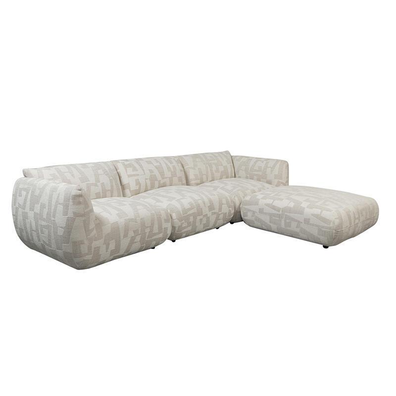 8719743530362 - 4-Sitzer Sofa mit Pouf Amsterdam