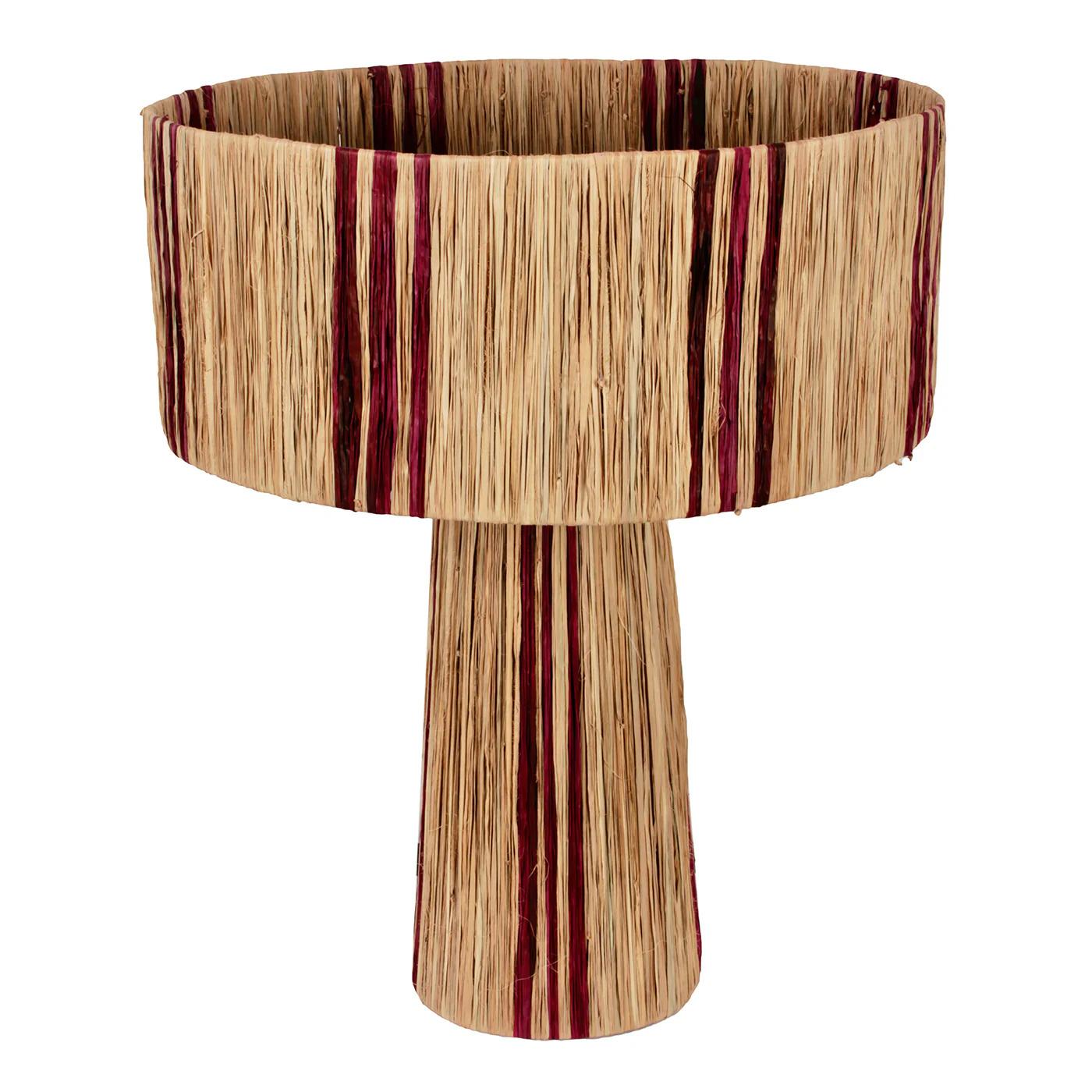 8719743531659 - Streifenlampe aus Raffia Pole To Pole