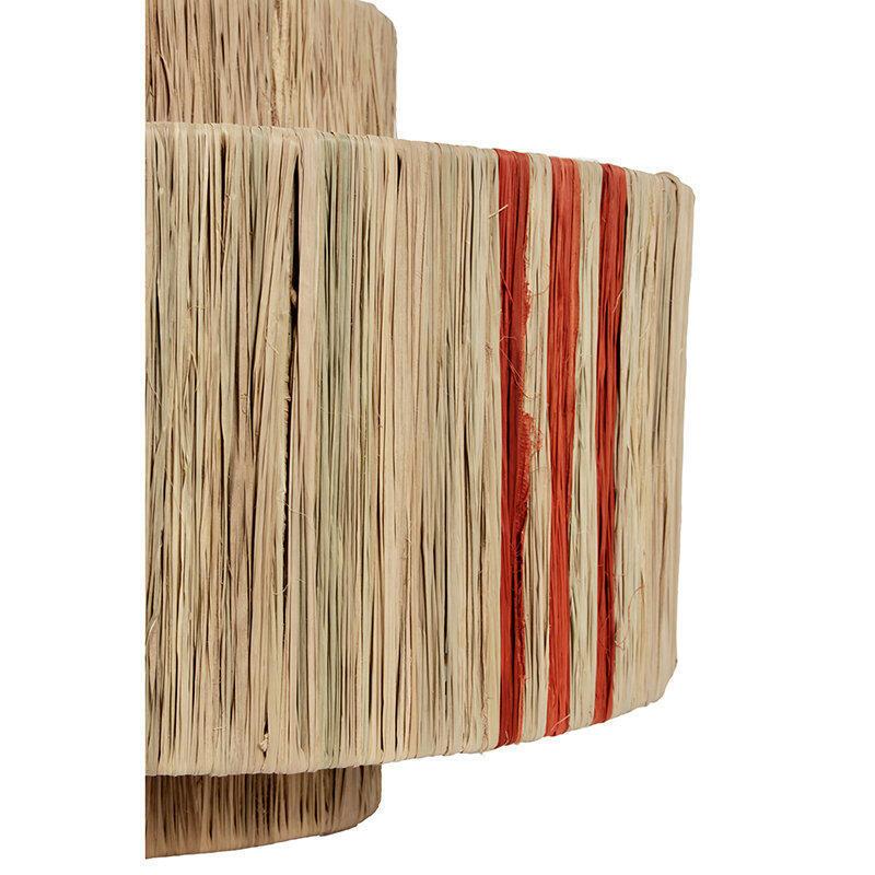 8719743531727 - Raffia Lampenschirm Stripe