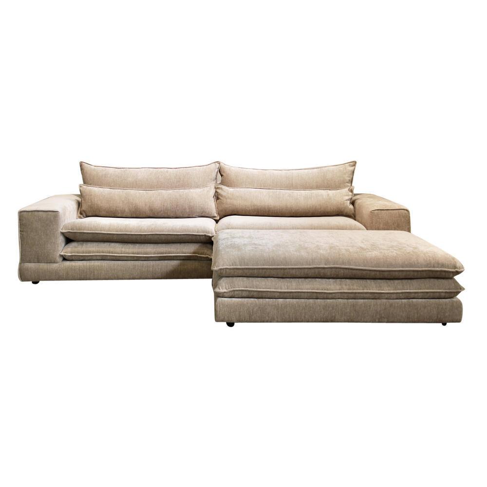 8719743532960 - 3-Sitzer Sofa mit Hocker London