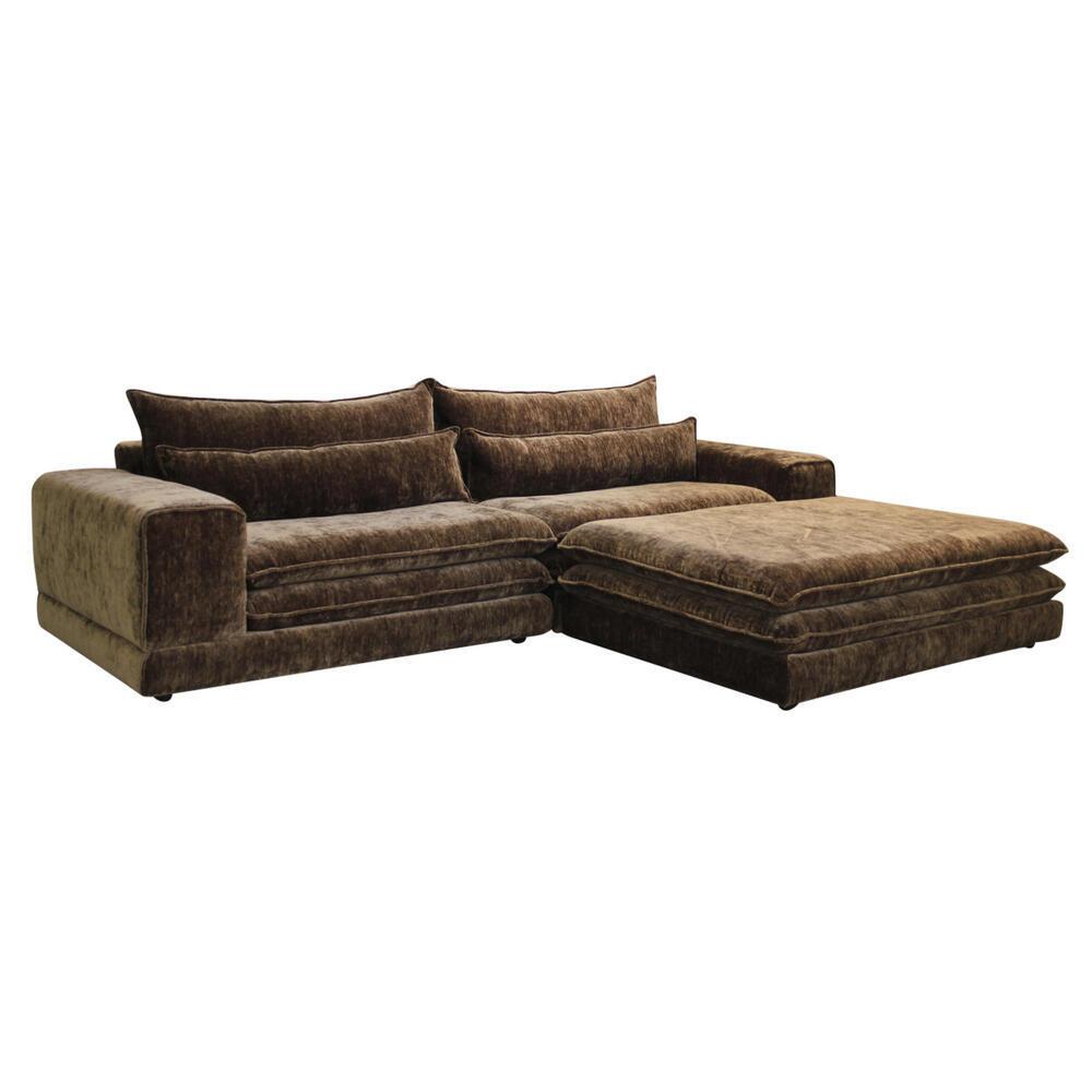 8719743532977 - 3-Sitzer Sofa mit Hocker London