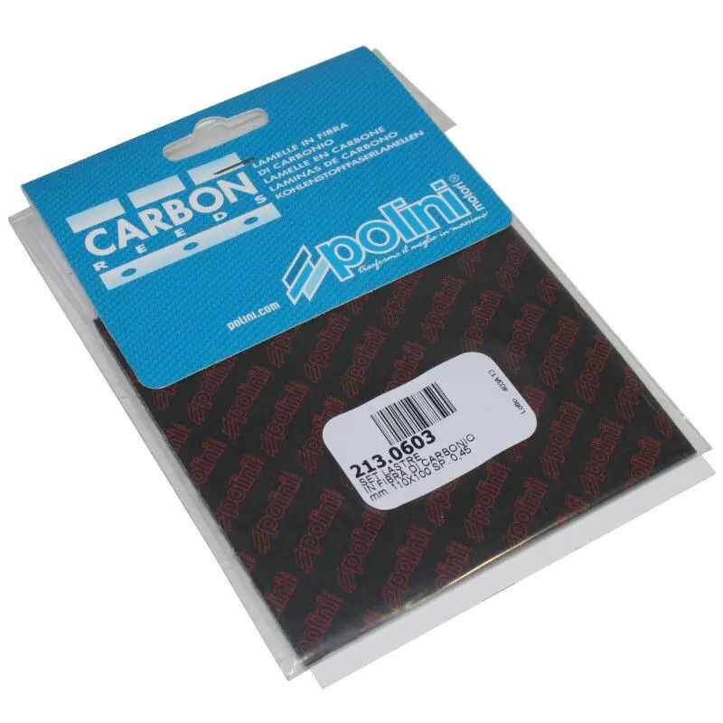 Lot de 2 lamelles de clapet carbone Polini 0,45
