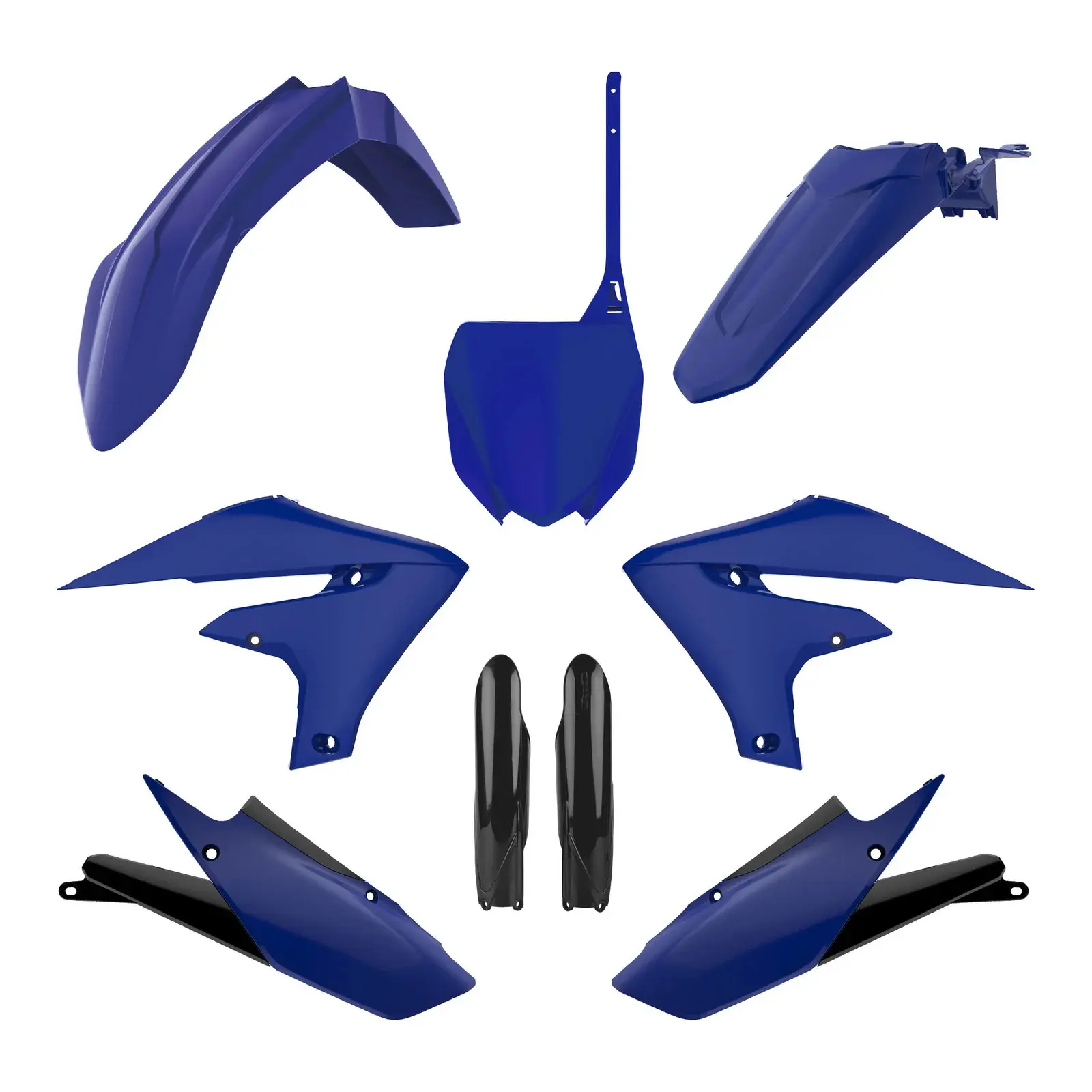 Kit Plastique Complet POLISPORT Type Origine Bleu / Noir â Yamaha 25