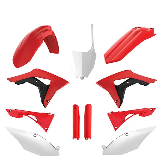 Kit Plastique Complet POLISPORT Type Origine Rouge / Blanc / Noir â