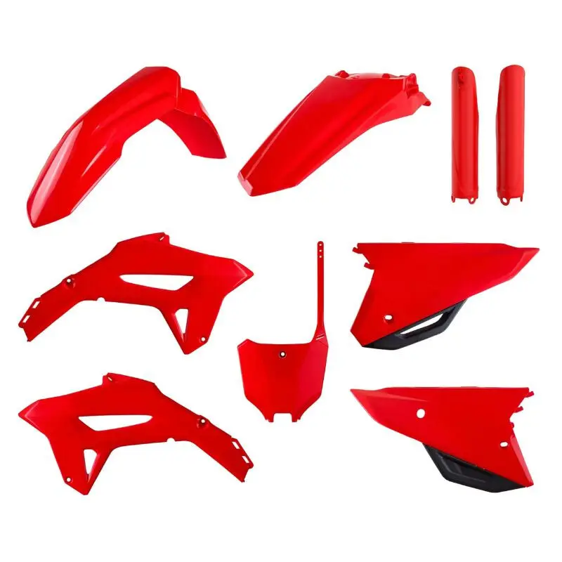 9er-Set Kunststoff-Karosserie-Karosserie Polisport Mx Honda 250 Crf R 2022>, 450 Crf R 2021> Honda