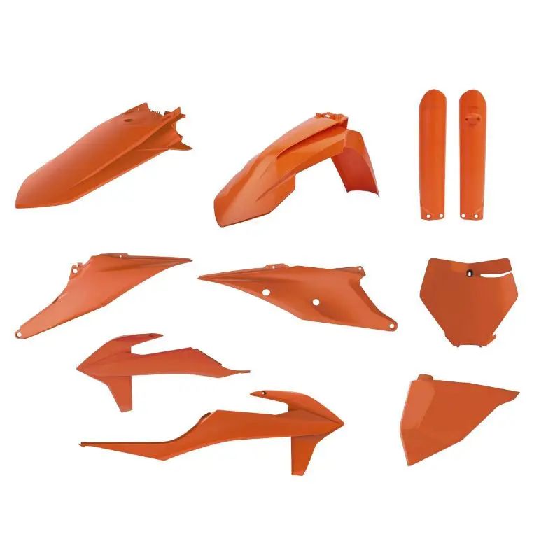 10er-Set Kunststoff-Karosserie-Karosserie Polisport Mx KTM 125, 250 Sx, 250, 450 Sx-f, 250 Xc, 250, 450 Xc-f 2019> KTM