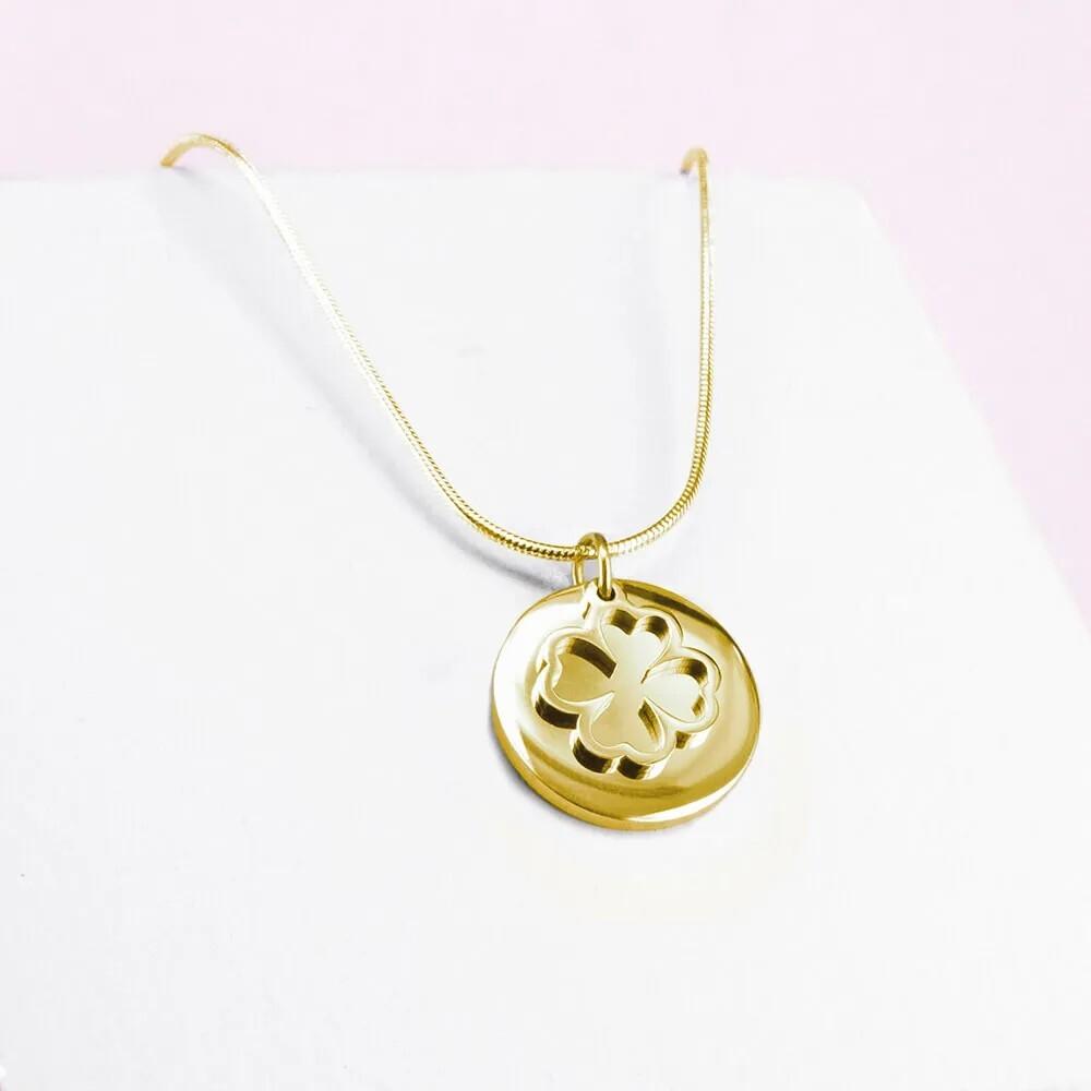 7436957824858 - Kleeblatt-Anhänger mit Charms Frau Ponytail & Co 7436957824858 - Kleeblatt-Anhänger mit Charms Frau Ponytail & Co