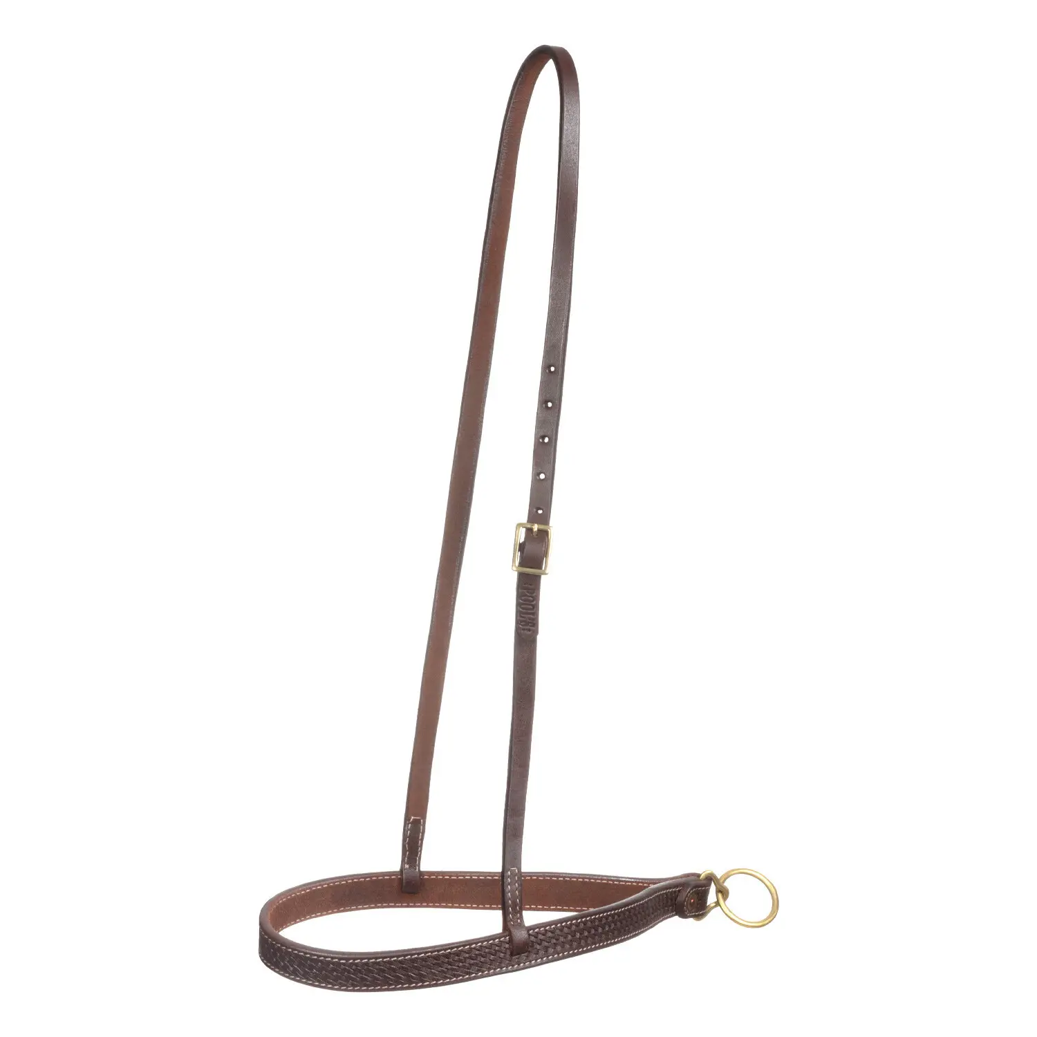 Bridon équitation en cuir à une oreille avec boucles en laiton Pool's