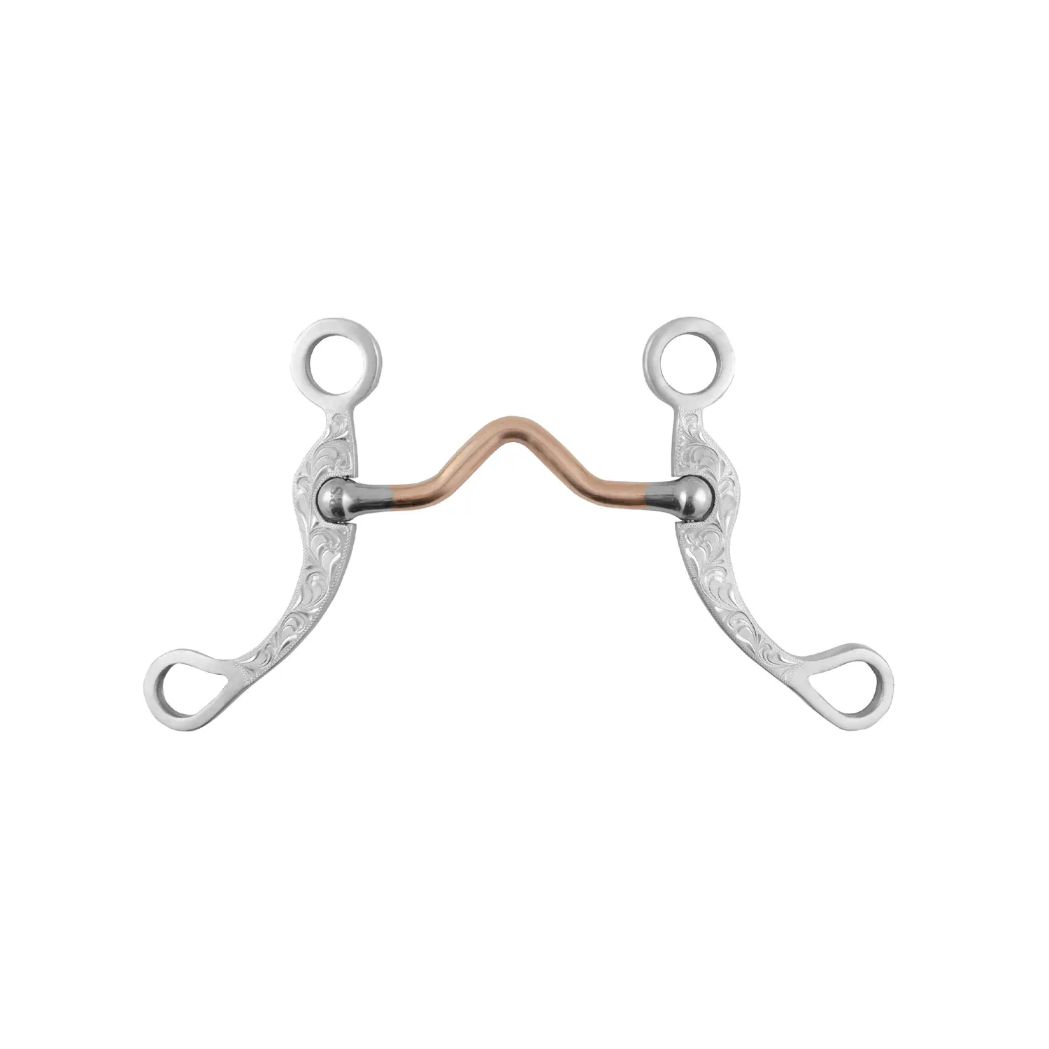 Meilleurs prix pour Mors western snaffle pour cheval tiges décorés en acier inoxydable Pool's