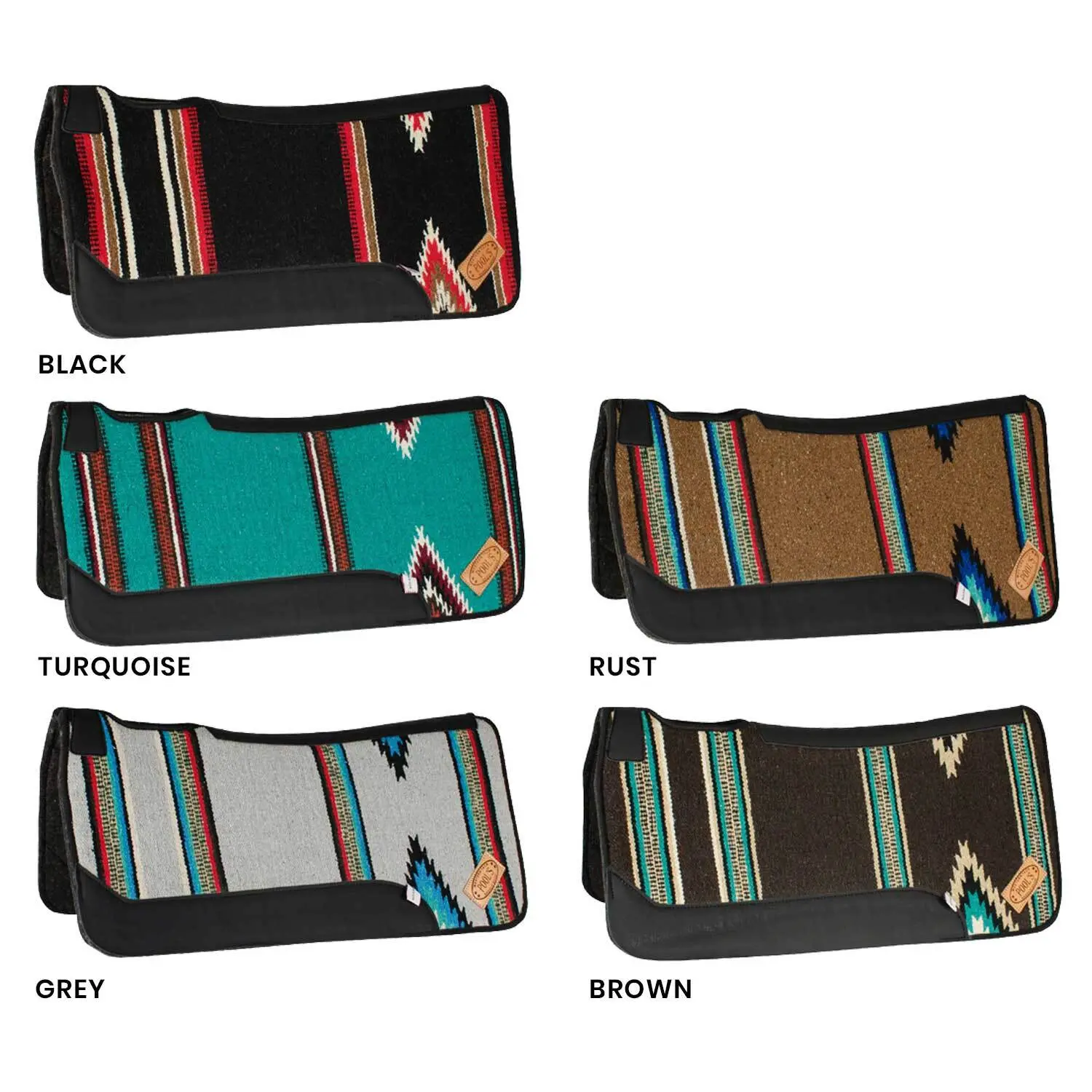 Pool's Bleu Saddle Pad For Horses Navayo