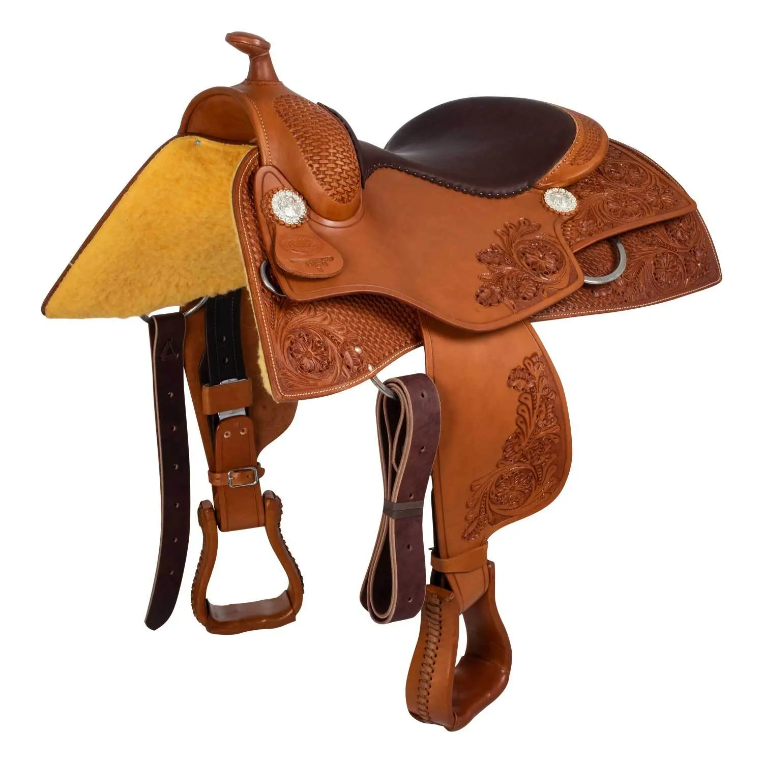 Selle pour cheval Pool's Flower Tooling