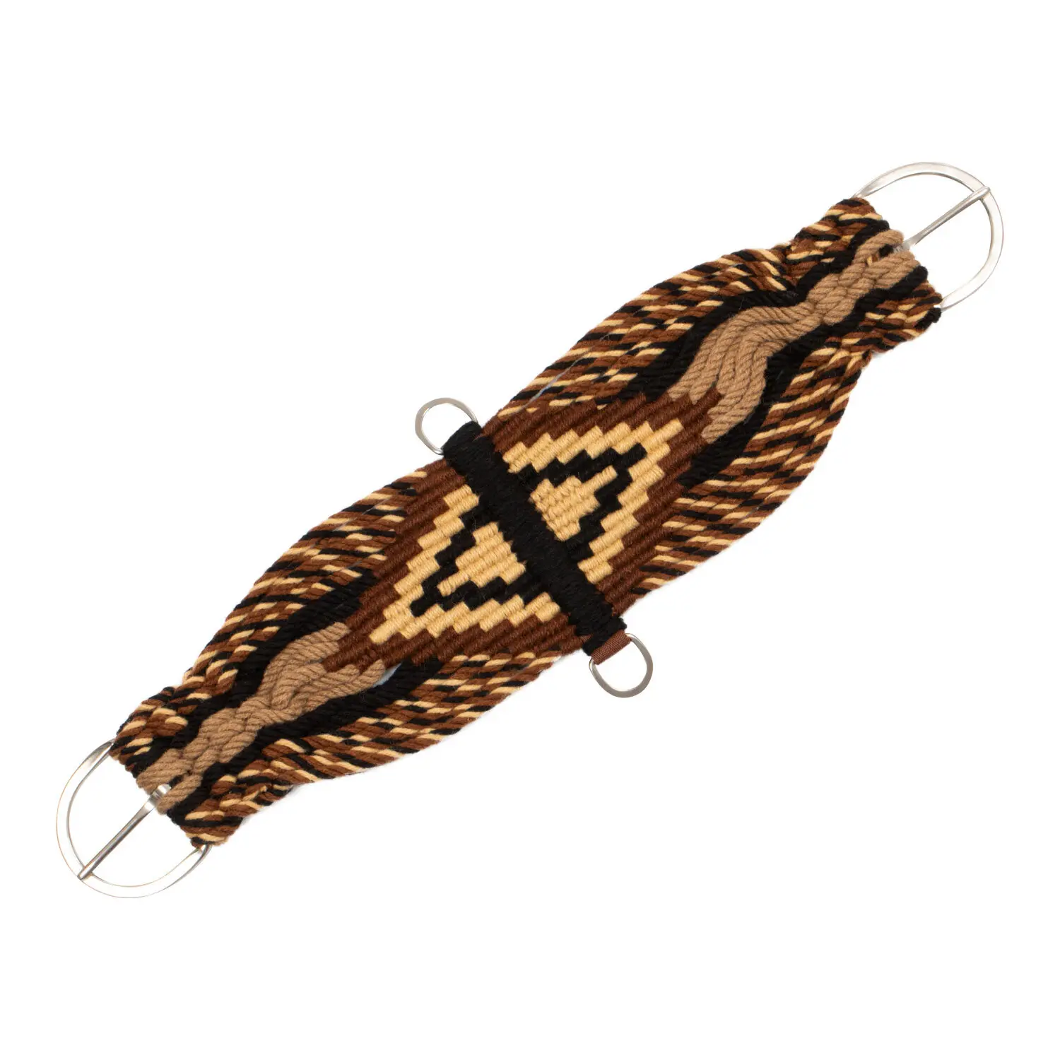 Comparer les prix de Sangle pour cheval en mohair avec renfort central cuir Pool's