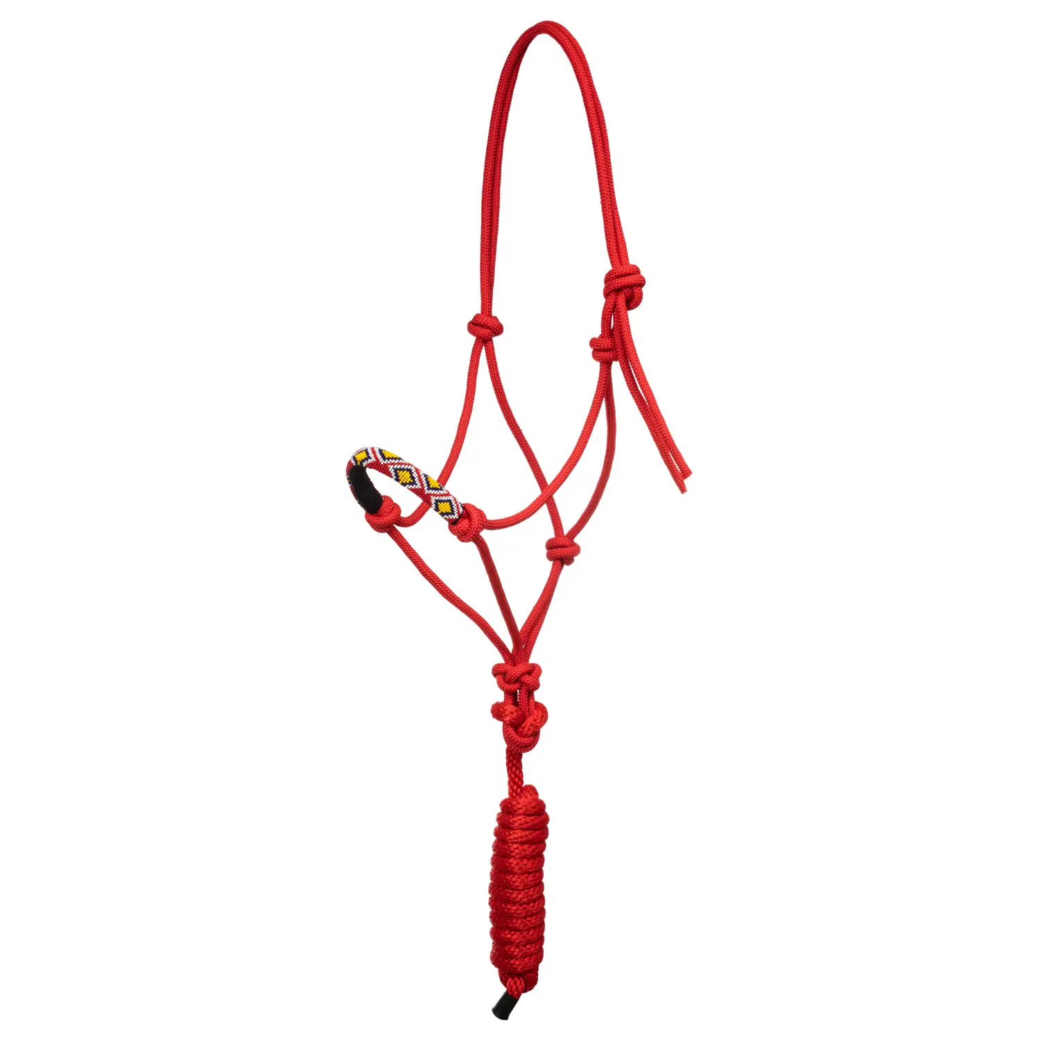 Pool's Rouge Knotted Rope Halter For Horse Navayo
