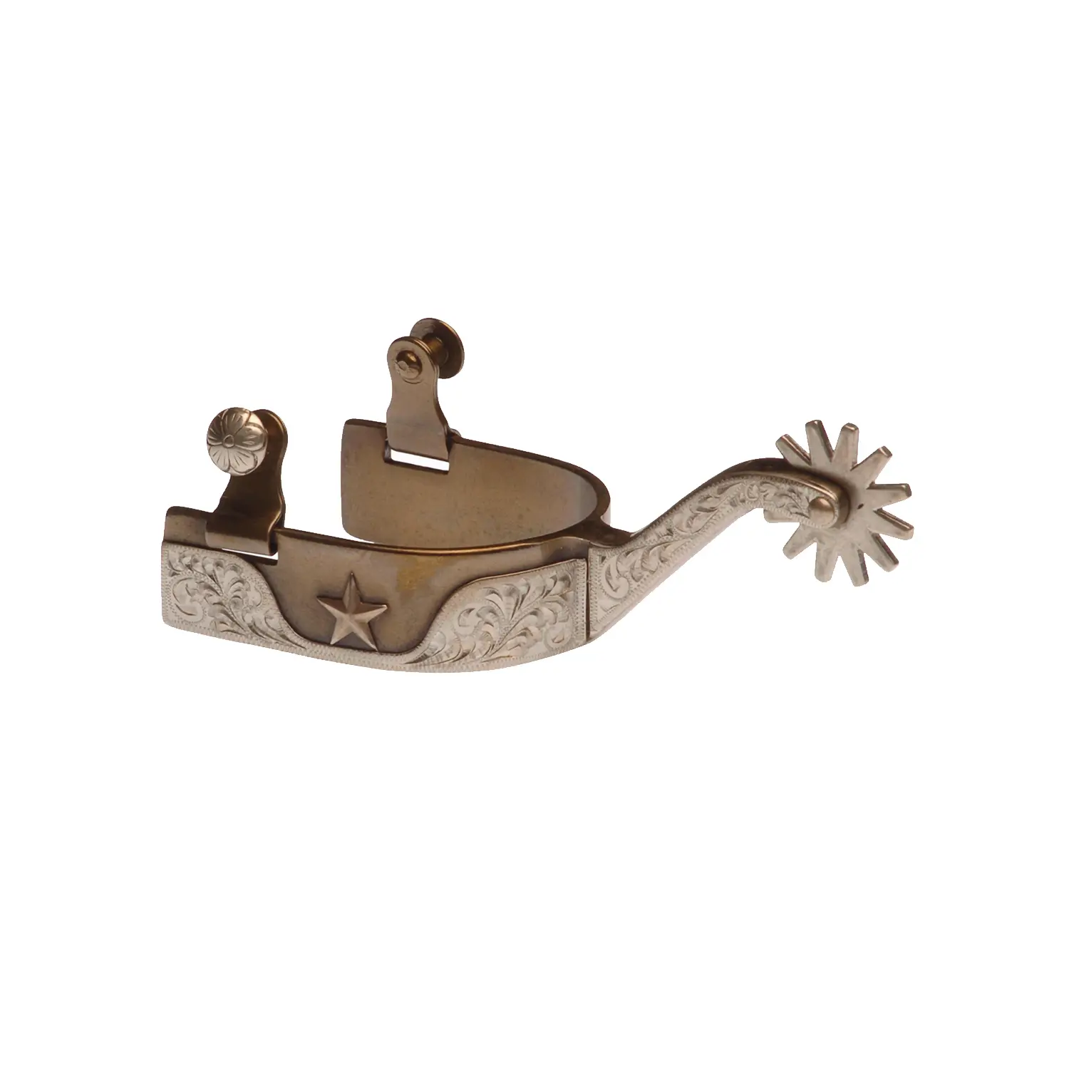 Pool's Marron Antique Western Riding Spur