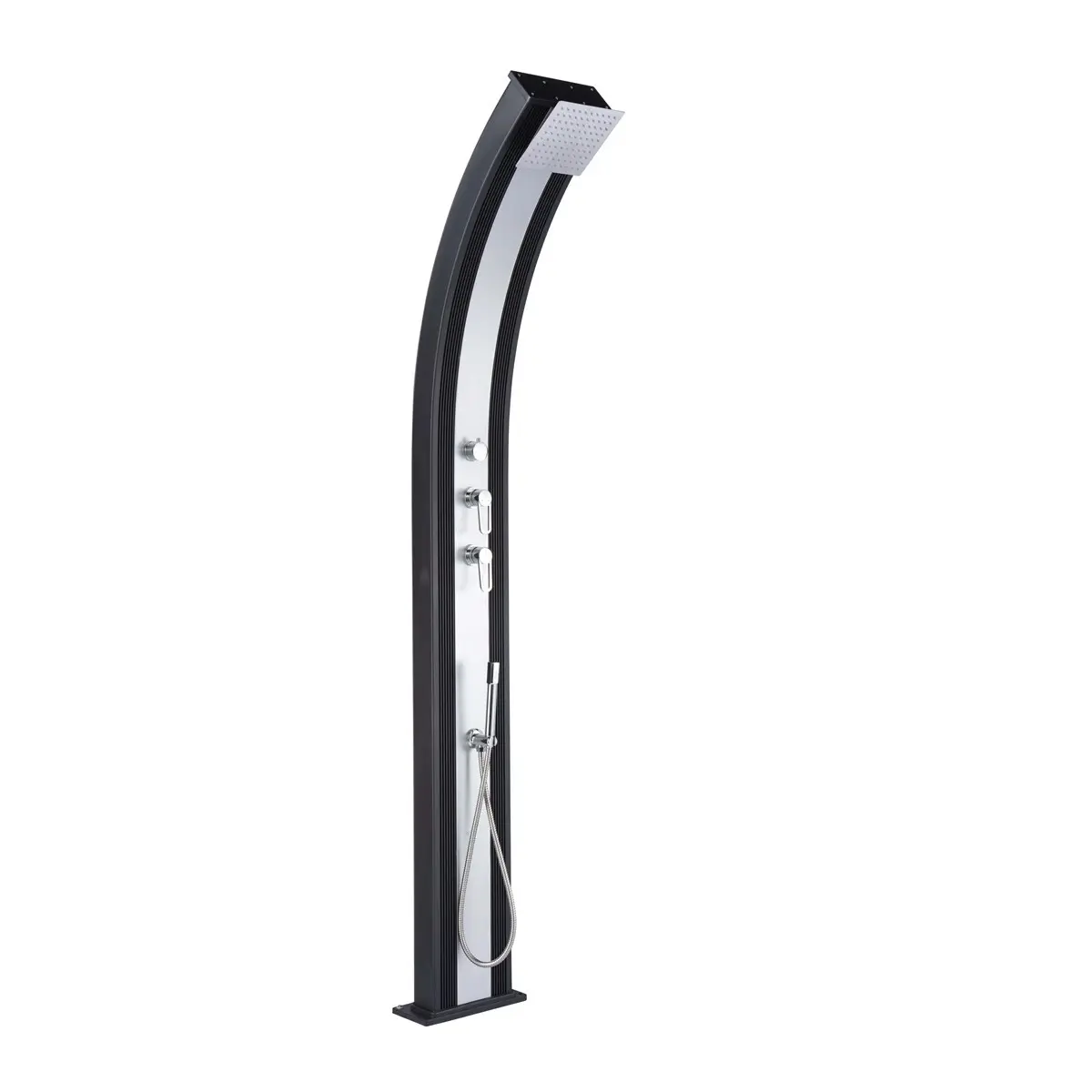 Formidra Buitendouche Dada Curve geborsteld aluminium | antraciet