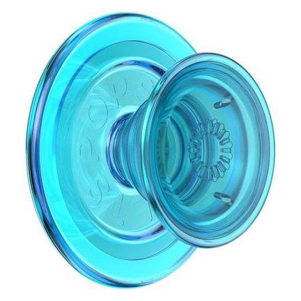 0840173741337 - PopSockets PopGrip for Magsafe Electric Blue Translucent