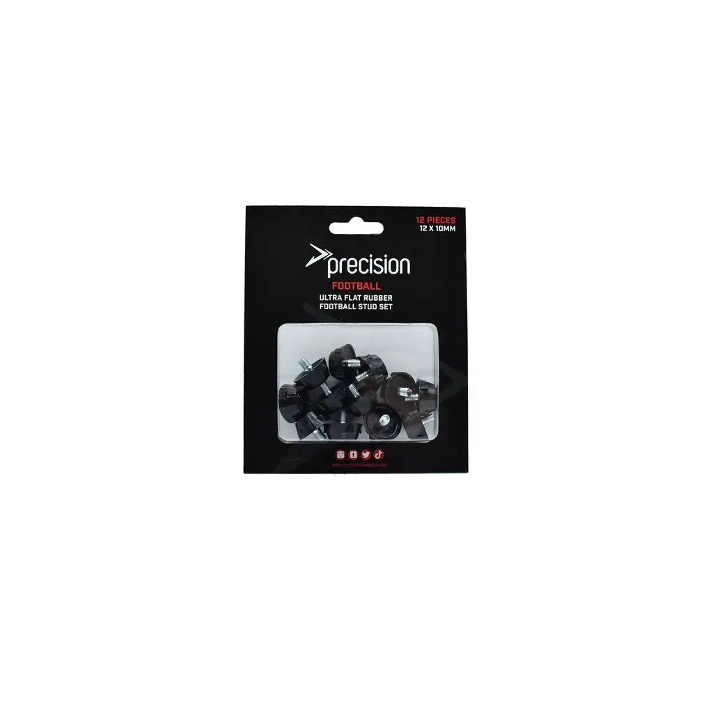 Precision Ultra Flat Rubber Football Stud Sets (Single)