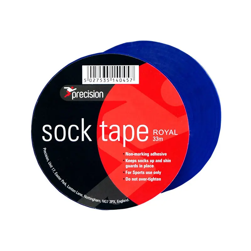 Precision ruban adhésif pour chaussettes 33 m x 19 mm PVC bleu 10 pièces